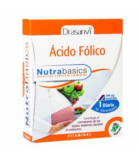 Ácido fólico 30 cápsulas Nutrabasics de Drasanvi