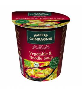 Sopa instantánea Asia pasta y verduras BIO 55g vaso de Natur Compagnie
