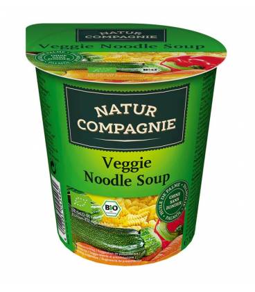 Sopa de verduras con tallarines BIO 50g vaso de Natur Compagnie