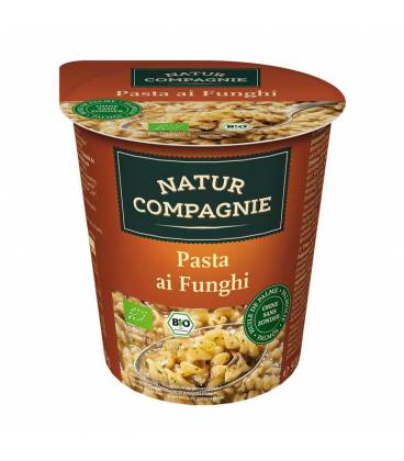Sopa de pasta con setas BIO 50g vaso de Natur Compagnie