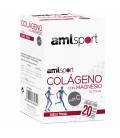 Colágeno con magnesio y vitamina C sabor fresa 20 sticks de AMLSport
