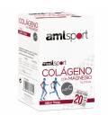 Colágeno con magnesio y vitamina C sabor fresa 20 sticks de AMLSport