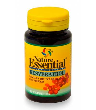 Resverastrol semillas de uva 50 mg 50 capsulas de Nature Essential