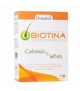 Biotina cabello y uñas 45 Comprimidos de Drasanvi