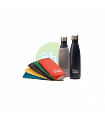Botella Bbo de acero inoxidable con funda de neopreno 350ml de Irisana