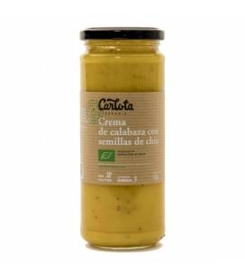 Crema de calabaza con semillas de chía 450 g de Carlota Organic