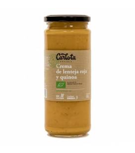 Crema de lenteja roja y quinoa 450 g de Carlota Organic