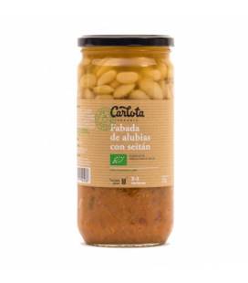 Fabada de alubias con seitán y shitake 720 g de Carlota Organic