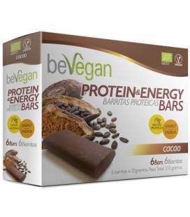 Barritas proteicas BIO cacao 6x36 g de Bevegan