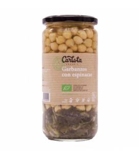 Garbanzos con espinacas 720 g de Carlota Organic