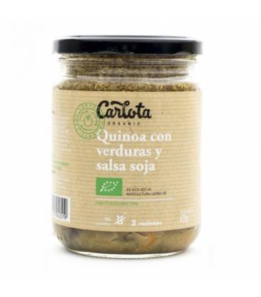 Quinoa con verduras y salsa soja 425 g de Carlota Organic