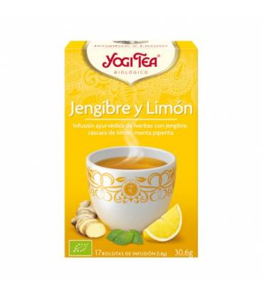 Yogi Tea Jengibre y Limón BIO 17 bolsitas