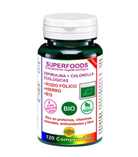Espirulina y Chlorella BIO 90 comprimidos de Robis