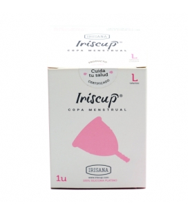 Copa menstrual talla L rosa de Iriscup