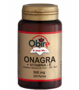 Aceite de onagra + Vitamina E 220 perlas de 500mg de Obire