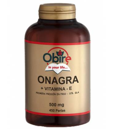 Aceite de onagra + Vitamina E 450 perlas de 510mg de Obire