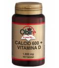CALCIO 600+VITAMINA D 1000mg 100 Comprimidos de Obire
