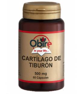 Cartílago de tiburón 60 cápsulas de 500mg de Obire