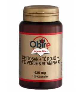 CHITOSAN+TE ROJO+TE VERDE+CVITAMINA C 100 Cápsulas de Obire