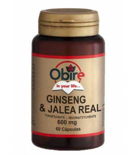 GINSENG+JALEA REAL 600mg 60 Cápsulas de Obire