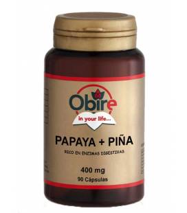 Papaya+piña 90 Cápsulas de 400mg de Obire