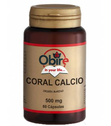 CALCIO CORAL 500mg 60 Cápsulas de Obire