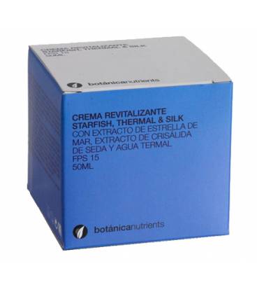 CREMA CRISALIDA DE SEDA, ESTRELLA DE MAR Y AGUA TERMAL, REVITALIZANTE FP15 50ml de Botánica Nutrients