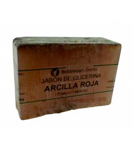 JABON DE TRATAMIENTO ANTISEPTICO CON ARCILLA ROJA, TOMILLO Y MENTA 100g de Botánica Nutrients